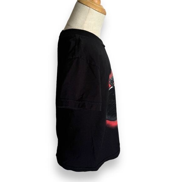 Lego Star Wars Boys Shirt Sz 4 Darth Vader Death Star Tie Fighter Black Tee - Picture 4 of 8